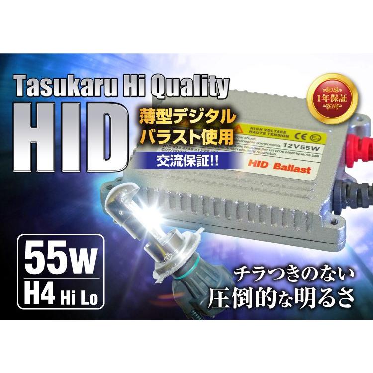 ミラ/ミラ ココア ヘッドライト用HID 55W H4 HiLo 選択自由｜tasukaru