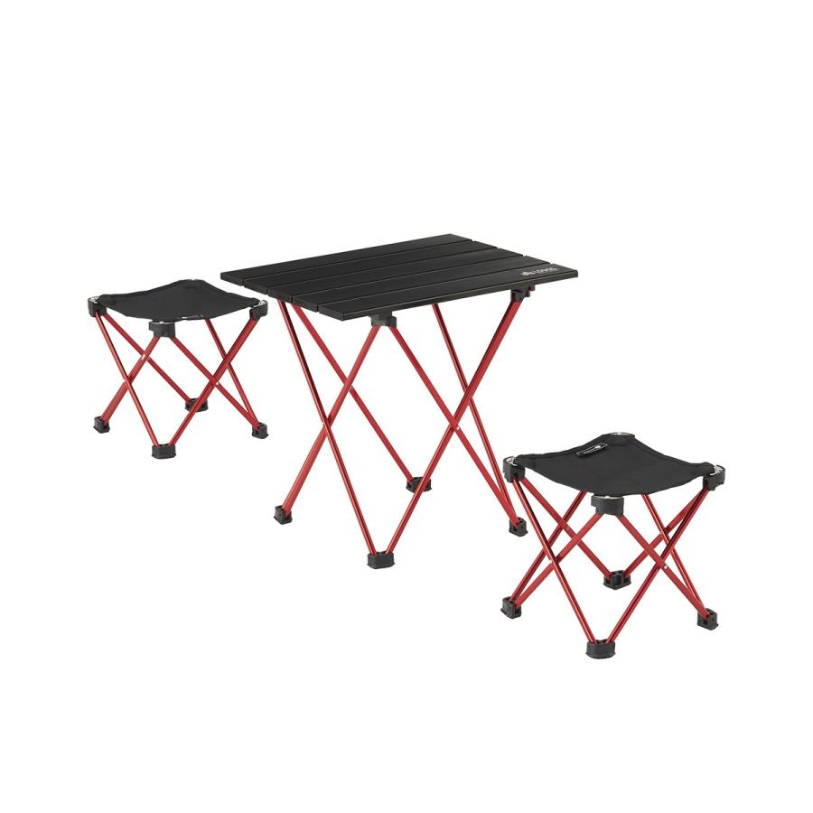 【新品未使用】ロゴス トレックテーブルチェアコンボ　キャンプ LOGOS（ロゴス） トレックテーブルチェアコンボ テーブルとチェア2台の
