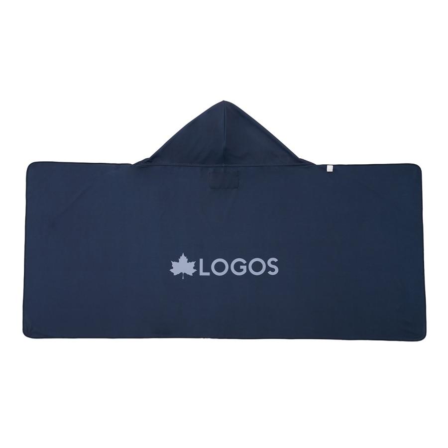LOGOS ロゴス クーラーポンチョ ネイビー/グレー フリーサイズ 暑い体