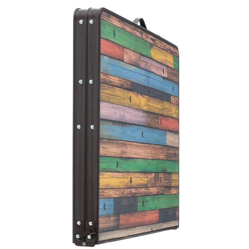 ロゴス Old Wooden 丸洗いダイニングテーブル 12080 オールドウッデン