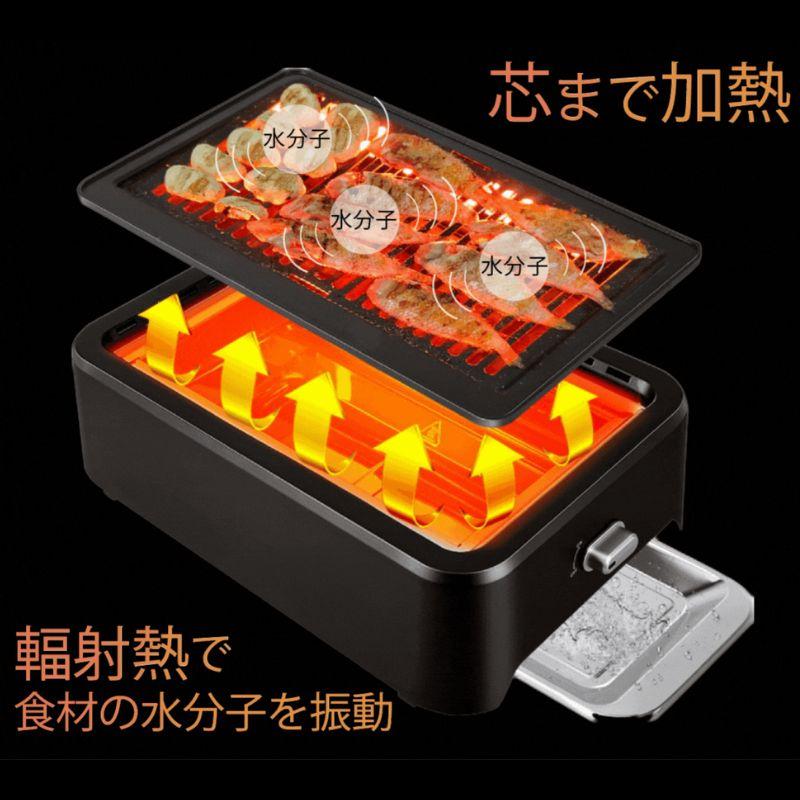 GLAMP 超少煙グリルDX グランプ 温度設定3段階調整可能 ほぼ無煙
