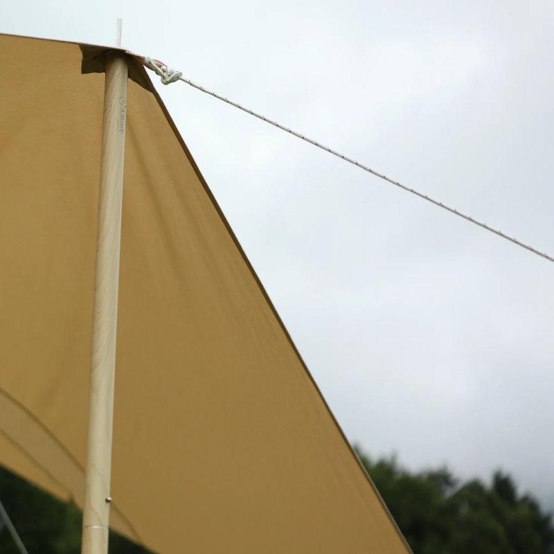 S'more/スモア アルミタープポールΦ33mm 高さ280cm 木目調のおしゃれな