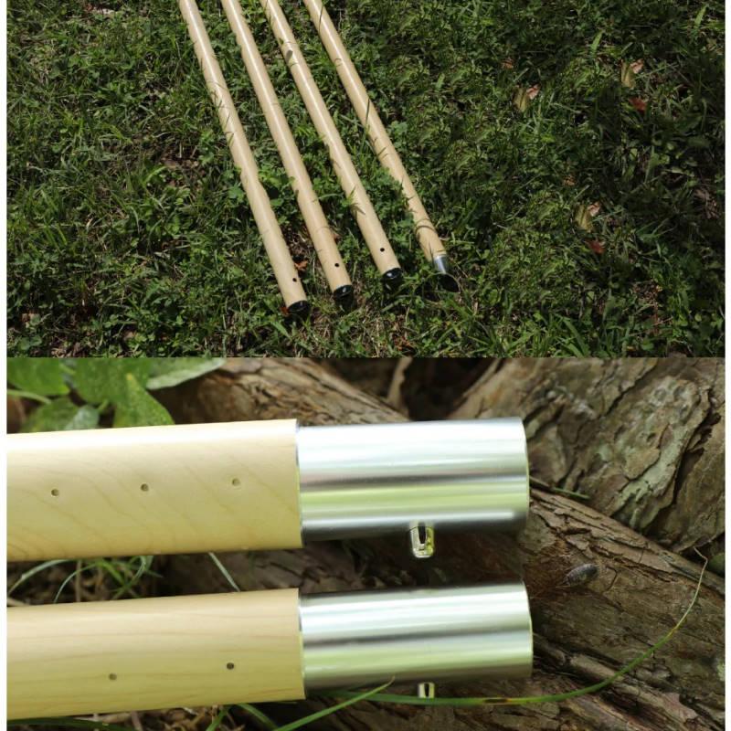 S'more/スモア アルミタープポールΦ33mm 高さ280cm 木目調　新品 S'more/スモア アルミタープポールΦ33mm 高さ280cm 木目調のおしゃれな