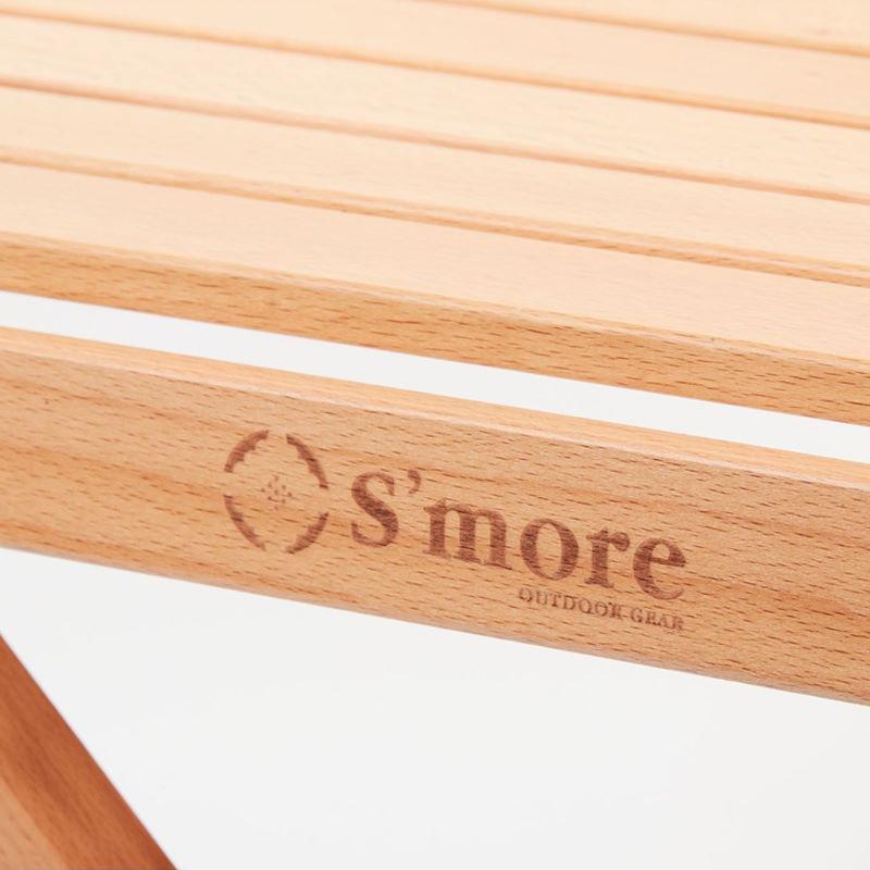 S'more/スモア ウッディロールテーブル Sサイズ 天然木の折り畳み