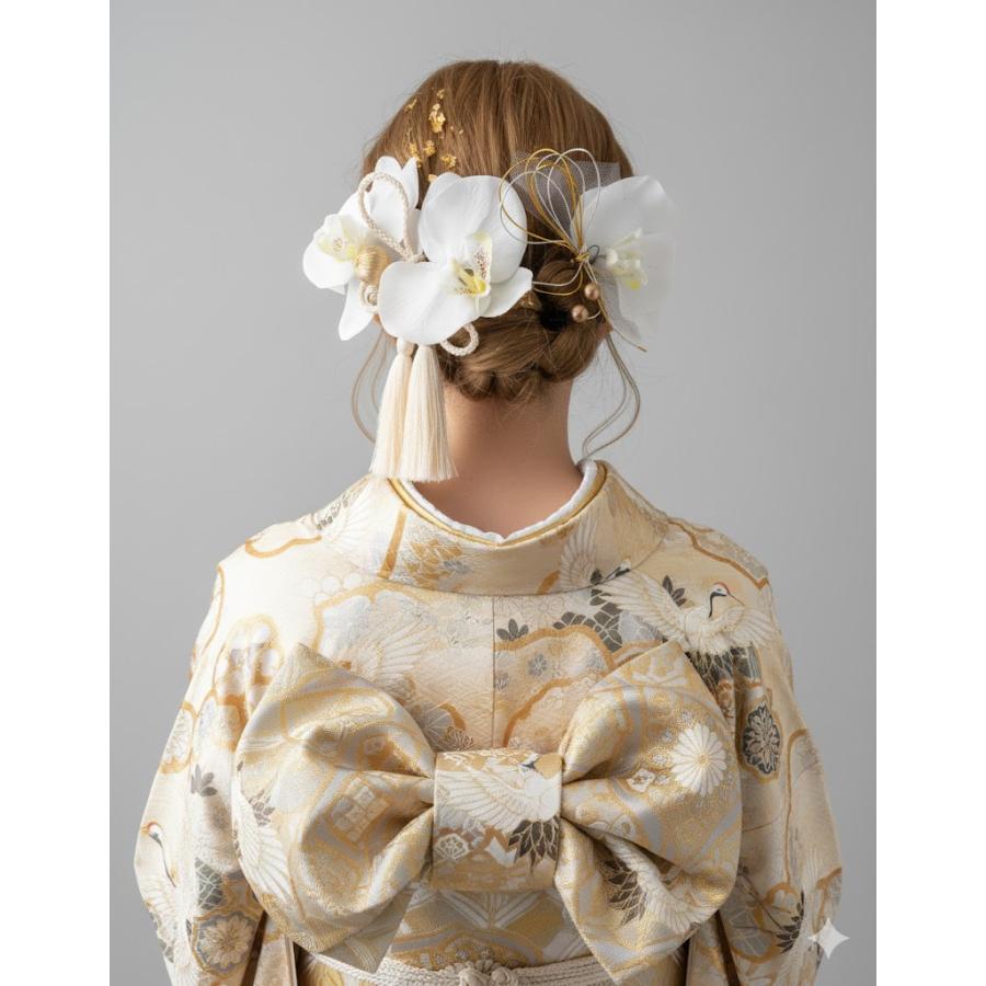 髪飾りTATA8]成人式 卒業式 結婚式 ヘッドドレス かんざし 袴 振袖