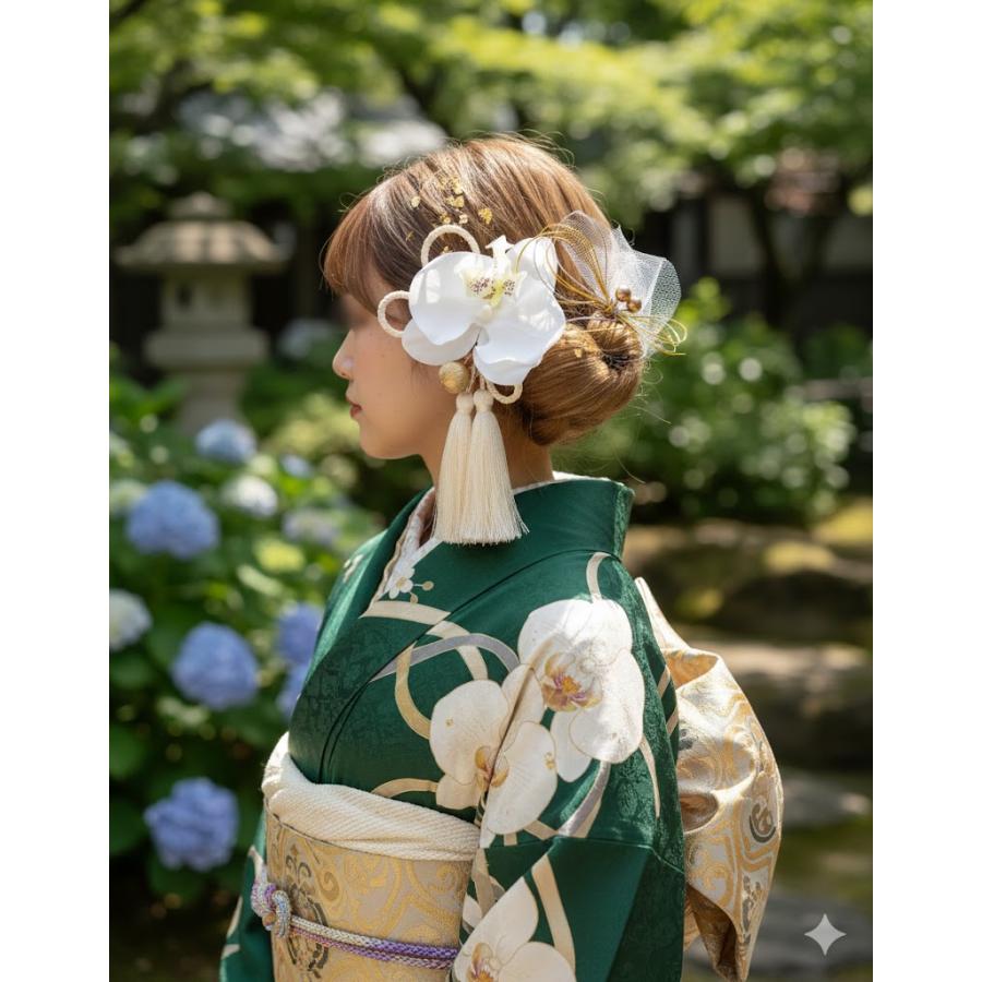 成人式小物 髪飾りTata8】成人式 振袖 結婚式 卒業式 袴 着物 和装 七五三 前撮り
