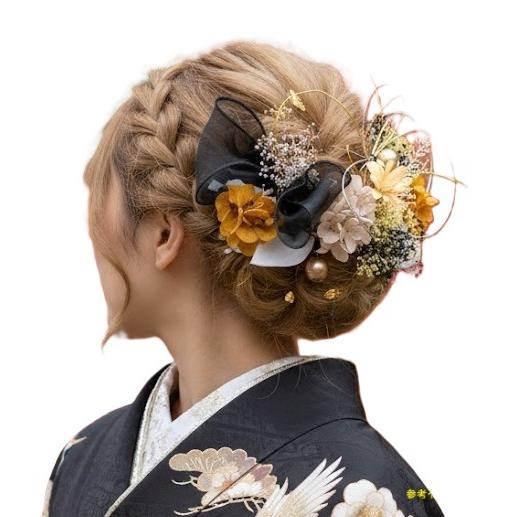 春桜髪飾り]卒業式 袴 結婚式 成人式 振袖 前撮り ヘアピン付 かんざし
