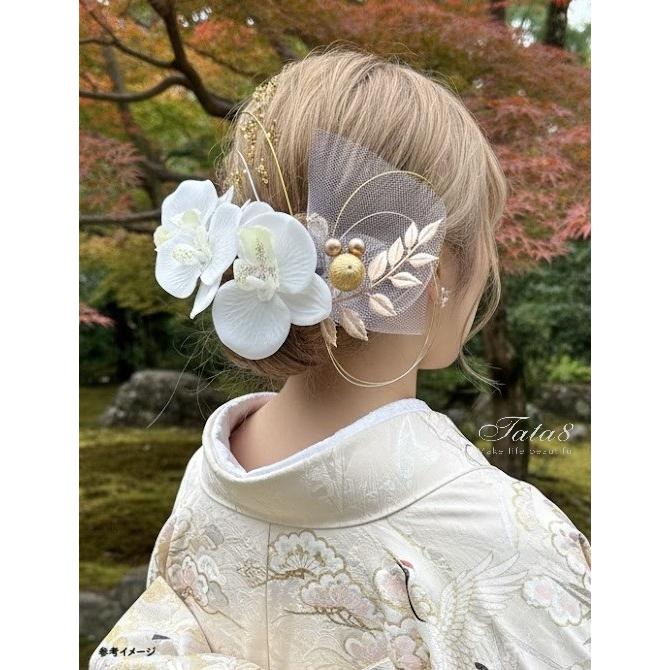髪飾り】卒業式 袴 結婚式 成人式 振袖 前撮り ヘアピン付 造花 和装