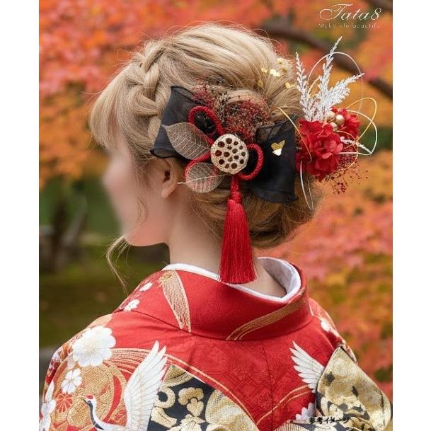 髪飾りTATA8]成人式 髪飾り 卒業式 結婚式 振袖/袴 着物 和装 花