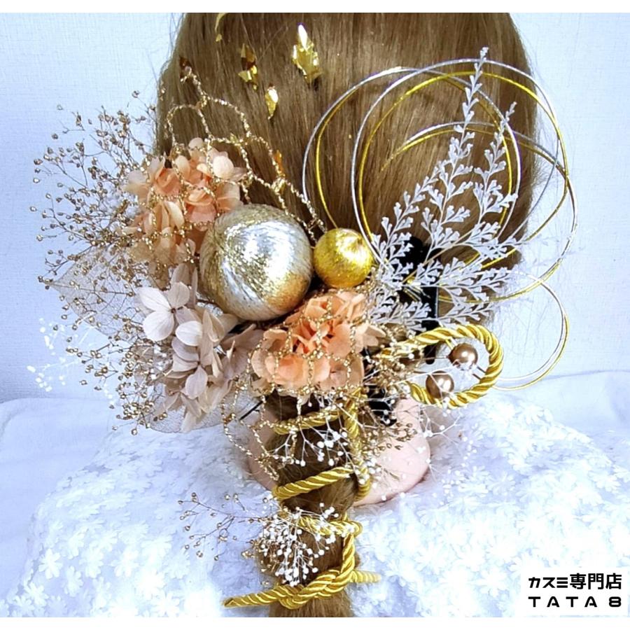 髪飾りTata8】結婚式 成人式 振袖 卒業式 袴 和装 着物 お花 形状