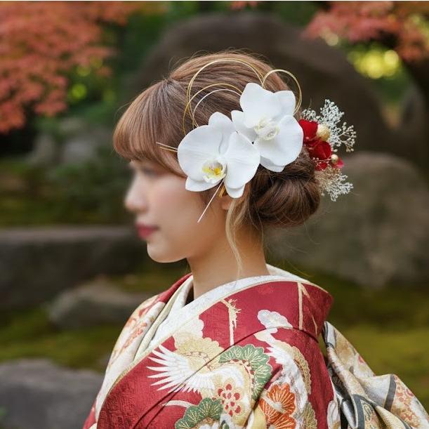 日本製 髪飾り】成人式 振袖 卒業式 袴 結婚式 前撮り ピン付 着物