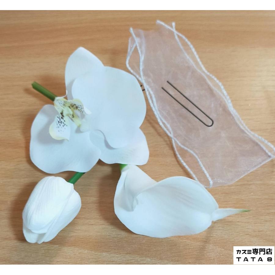 ブーケ【ブーケ・ブートニア・髪飾りセット】 ブーケ ブートニア 髪飾り3点 セット ウェディングブーケ 結婚式