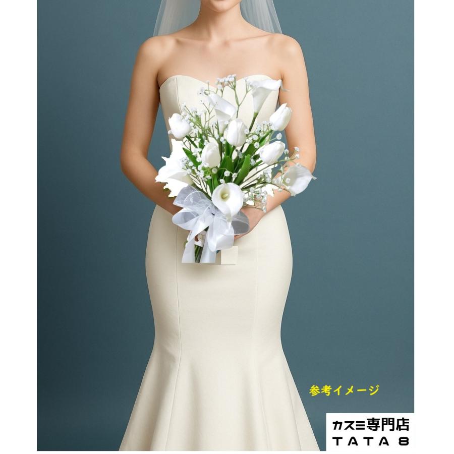 結婚式43*30cmブーケ(新郎ブートニア付かない) 造花の花束 *スワッグ