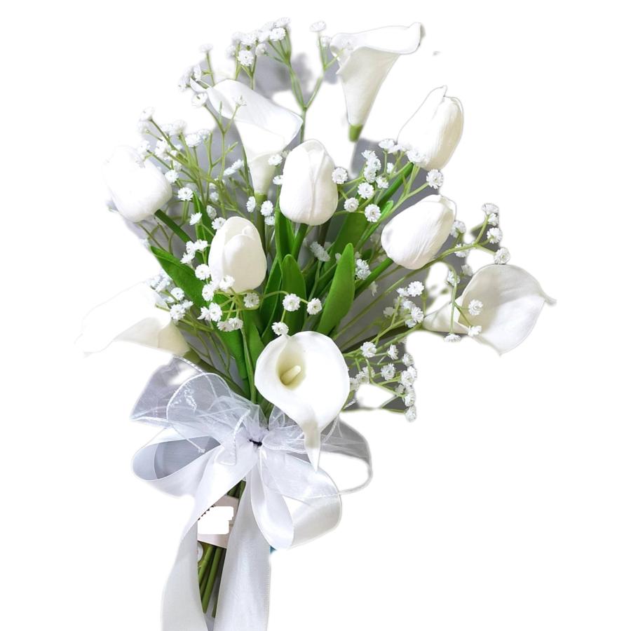 結婚式43*30cmブーケ(新郎ブートニア付かない) 造花の花束 *スワッグ