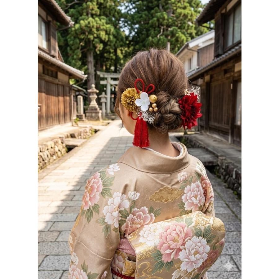 髪飾りTata8】大輪ダリア成人式 振袖 結婚式 ウェディング 卒業式 袴