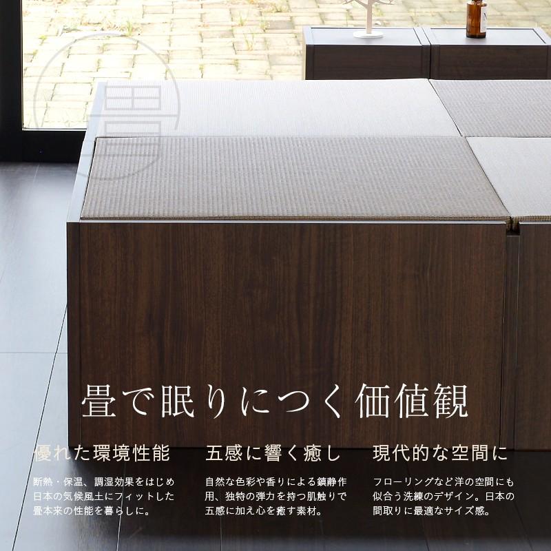 畳 収納 小上がりベッド 収納付きベッド 畳ベッド 畳収納 ベッド 日本製 リビング 畳コーナー エスパス70 引き出し収納 和紙畳 2帖タイプ 5133133110 工場直販タタミのkouhin 通販 Yahoo ショッピング