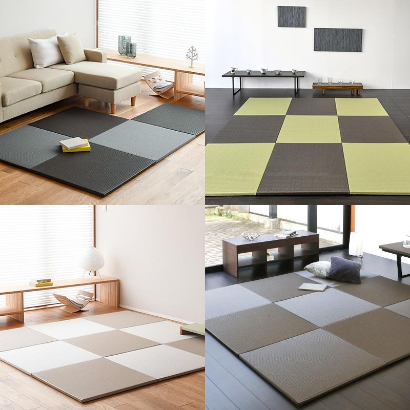 畳 琉球畳 置き畳 和紙畳 縁なし畳 4枚 82cm×82cm 日本製 国産 ユニット畳 たたみ ダイケン 健やかたたみおもて リビング おすすめ メディア82cm 国産和紙畳 |  | 02