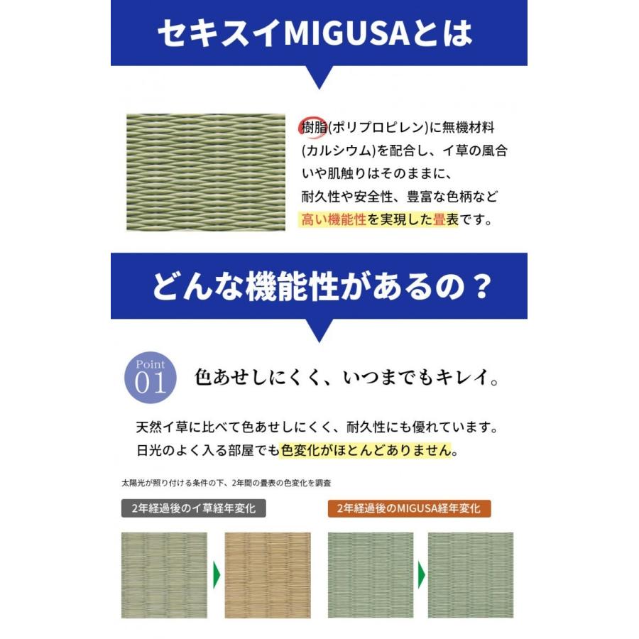 驚きの価格 置き畳 国産 セキスイセキスイ Migusa 美草 琉球畳 フロア畳 はんなり 受注生産品 Cisama Sc Gov Br