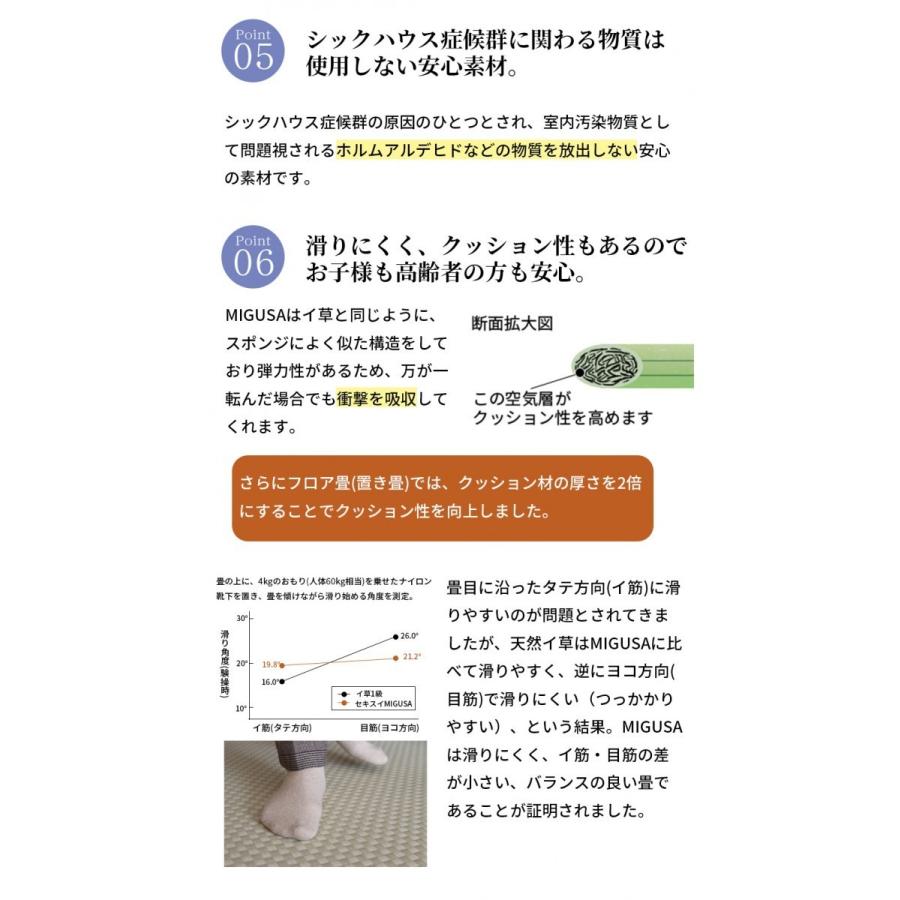 置き畳 琉球風畳 セキスイフロア畳 目積パステルカラー はんなり 正方形 ヘリなし半帖 縁無し 国産 MIGUSA 美草 受注生産品 SEKISUI 積水 アジアン 洋風畳 |  | 04