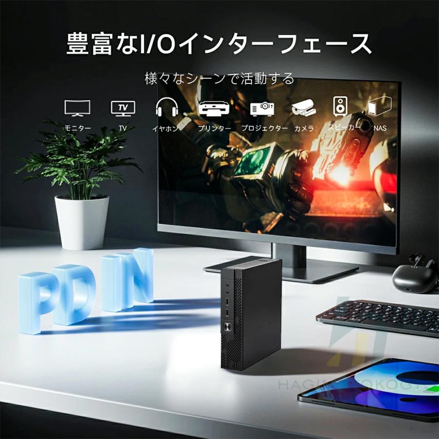 2025新品】ミニPC ミニパソコン Windows11Pro 13世代CPU office付き