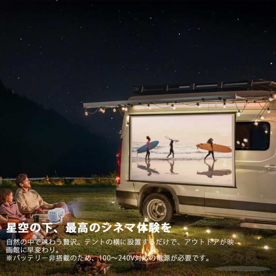 プロジェクター 家庭用 小型 天井投影 270度回転 Netflix認証 Android