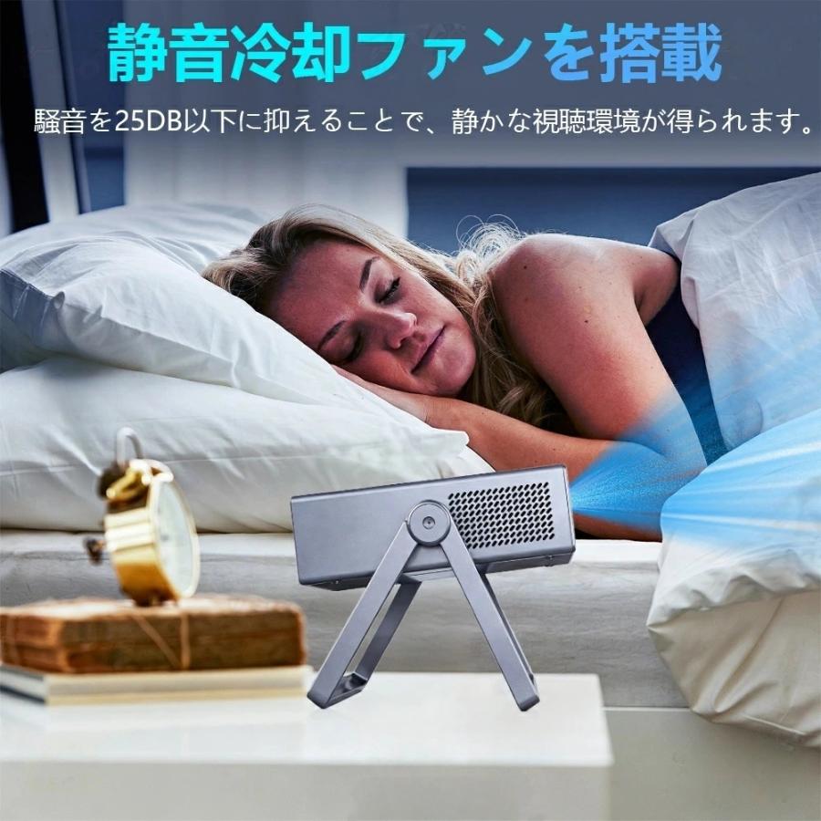 プロジェクター 小型 天井投影 家庭用 4K対応 Netflix 1080P 高画質 スマホと繋げる android搭載 軽量 5G wi-fi 6 ホームシアター 子供 壁 コンパクト 静音_13