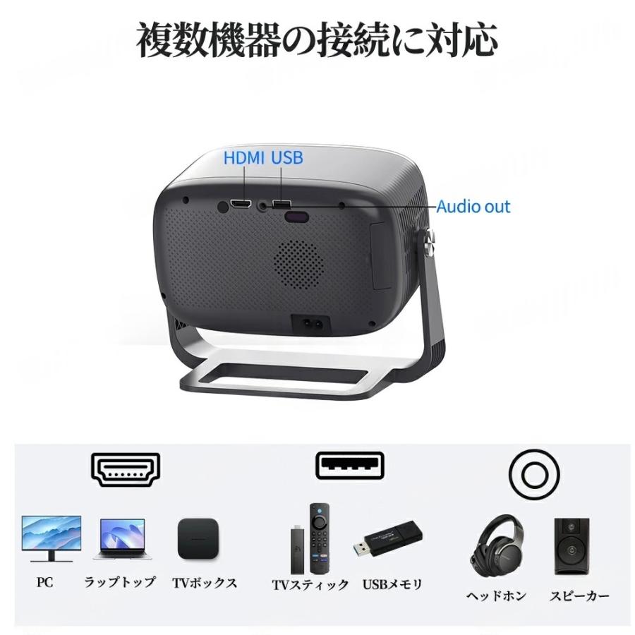プロジェクター 小型 天井投影 Android12搭載 全自動フォーカス 自動