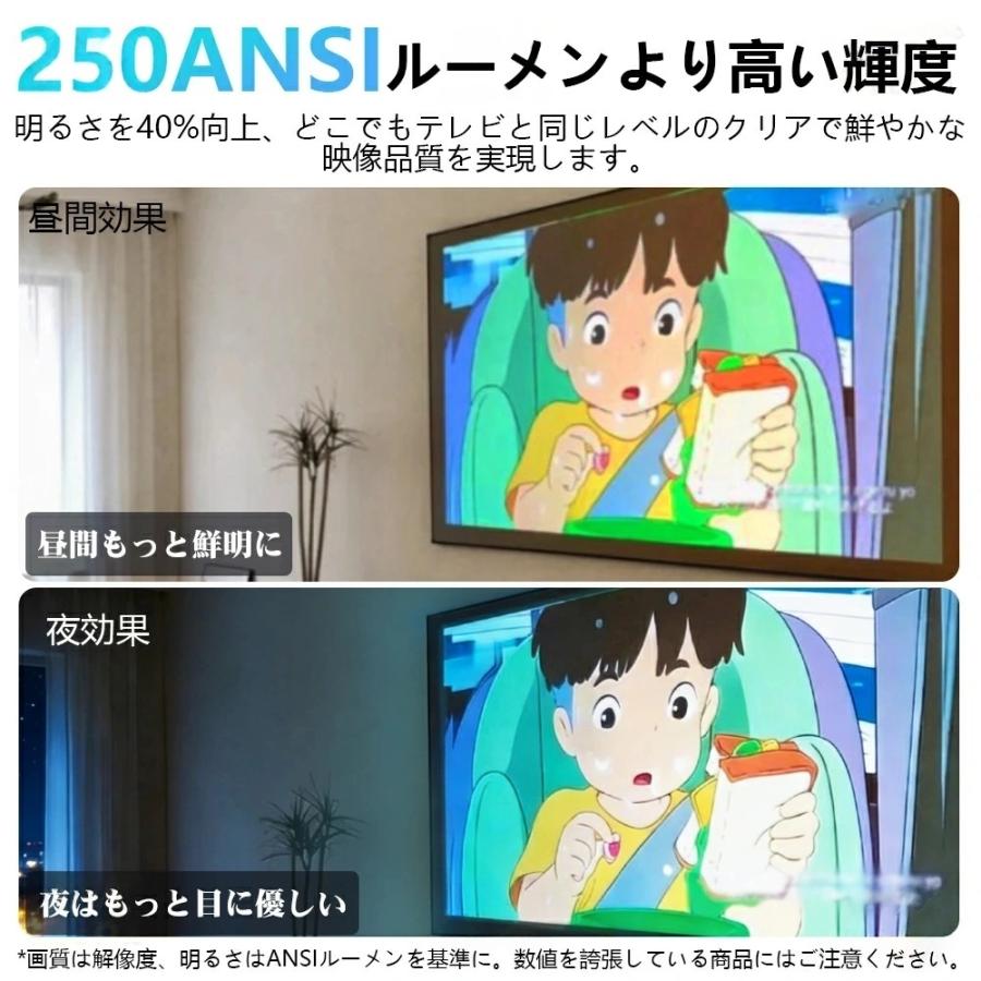 プロジェクター 小型 家庭用 天井投影 スマホと繋げる 4K対応 超高清