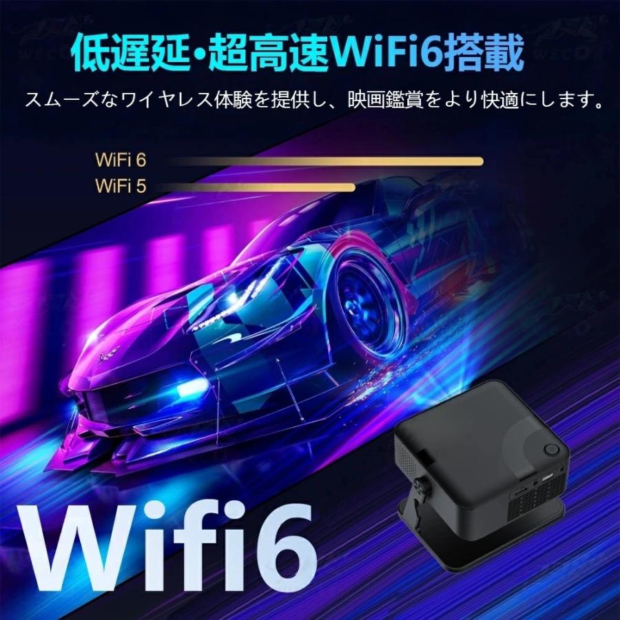 プロジェクター 小型 家庭用 天井投影 スマホと繋げる 4K対応 超高清