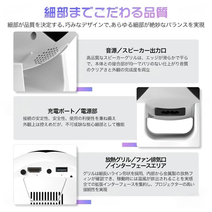 球形プロジェクター ホワイト 本体 サッカープロジェクター 球形 プロジェクター 家庭用 小型 天井投影