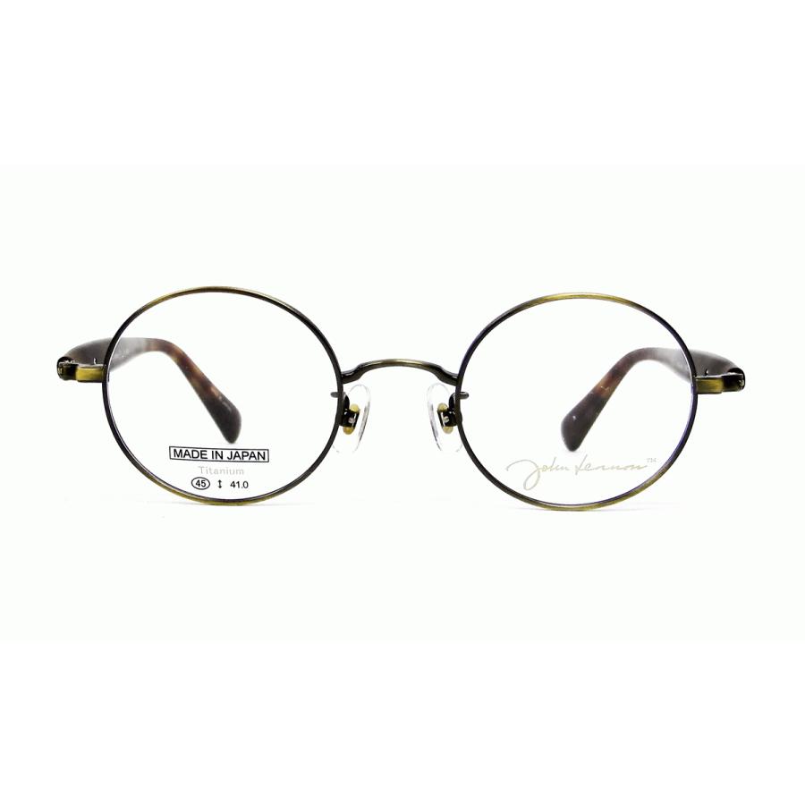 薄型非球面レンズ付【John Lennon（ジョンレノン） JL-1098 Col.3 45サイズ】伊達メガネ・近視・乱視・老眼・遠視 フレーム