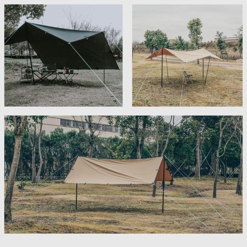 送料込 Dokicamp タープ Tc 正方形タープ ポリコットン アレンジ自由自在のタープ焚き火可能 2人用 3人用 防カビ加工 コットン 遮光 タープテント Campanhas Cnbb Org Br