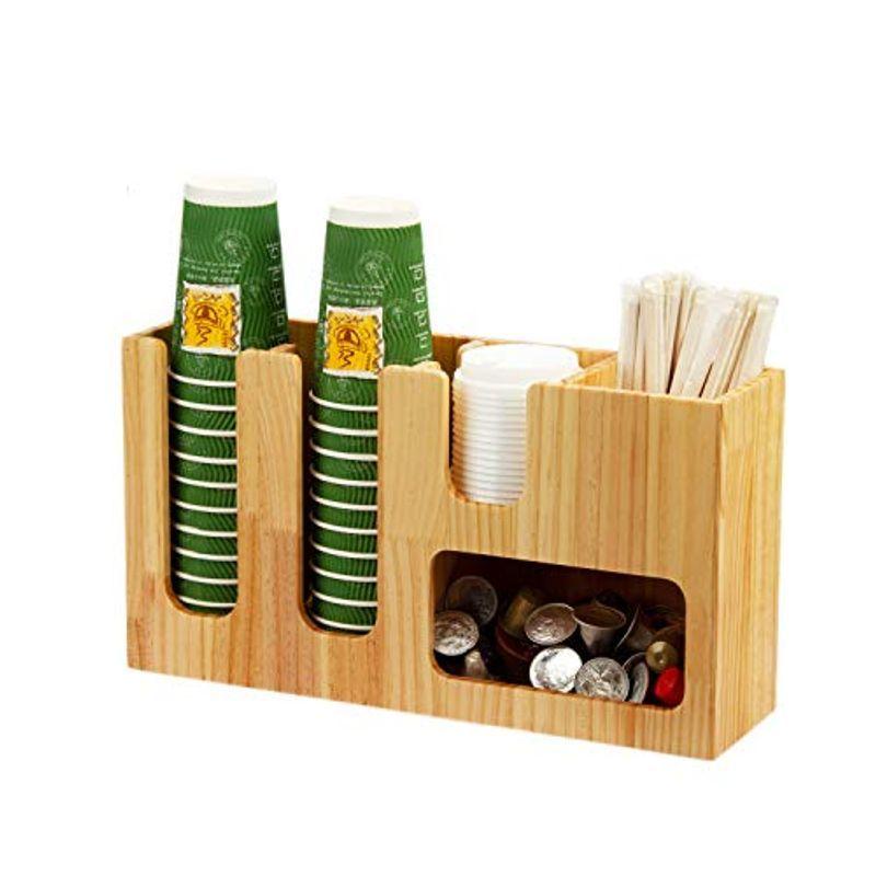 ずっと気になってた Uyoyous 紙コップホルダー 木製 カップディスペンサー 紙 コップ ホルダー