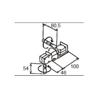 LIXIL/TOSTEM 窓サッシ用部品 錠 装飾窓 オペレーター：クランク式オペレーター連窓用AGCZ116 リクシル トステム｜tategushop