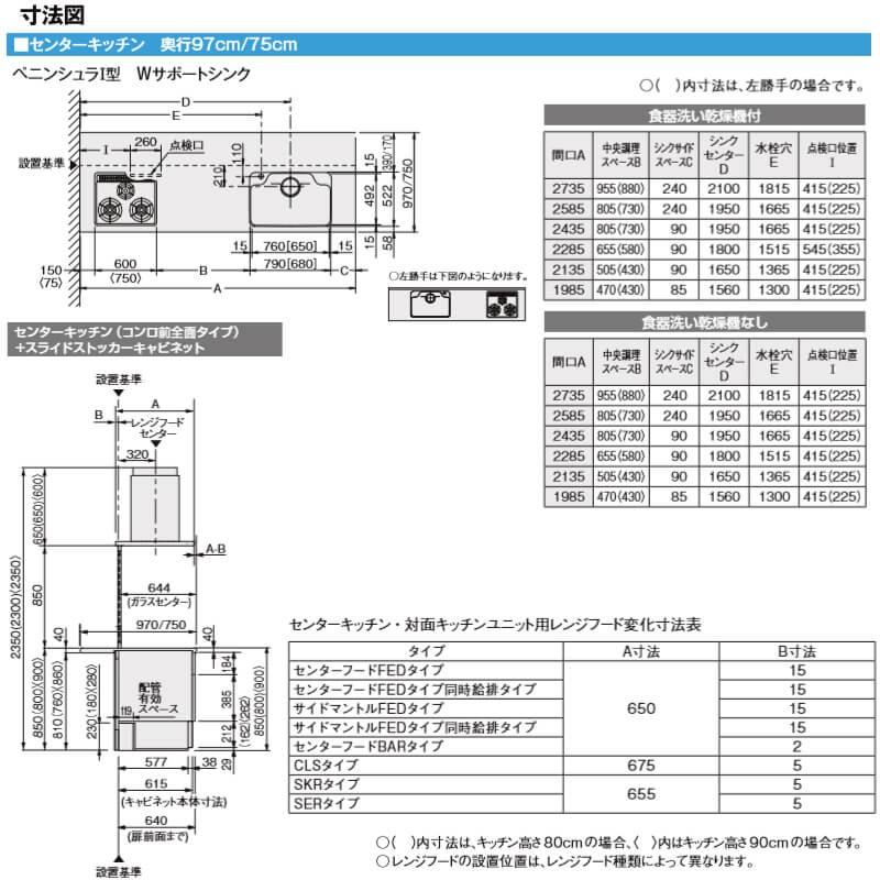 豪華 システムキッチン アレスタ リクシル センターキッチン 構造壁対応間口90cm シンプルプラン 食器洗い乾燥機なし W2285mm 間口228 5cm 奥行97cm グループ1 海外正規品 Zoetalentsolutions Com