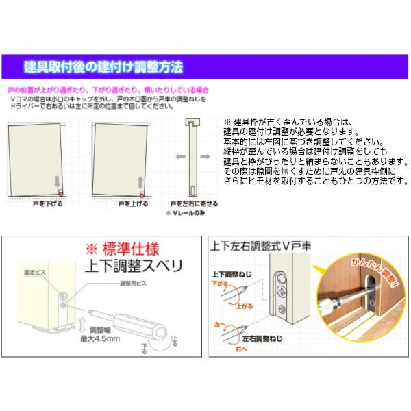 かんたん建具 室内片引き戸 ふすま襖等取替用引戸 和室出入口 建付調整 