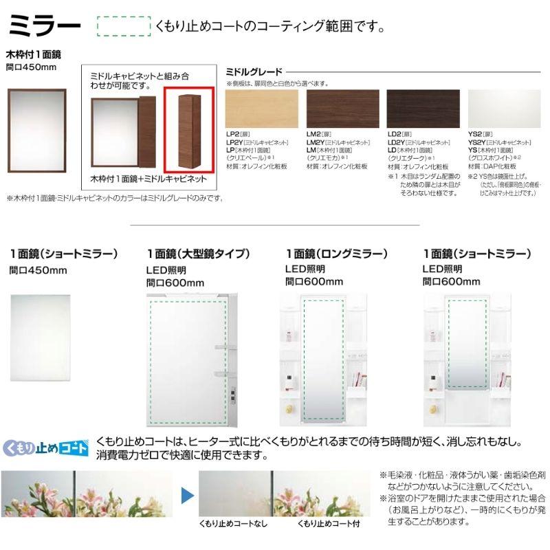 LIXIL リフラ ミドルキャビネット リフラ化粧台 ミドルキャビネット INAX(LIXIL) 収納棚 【通販モノタロウ】