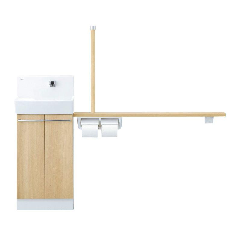 トイレ手洗 コフレル ワイド(壁付) カウンター間口1500 手すりカウンター キャビネットタイプ(左右共通) YL-DA83ST(W/A/H)15(E/J) ハンドル水栓 LIXIL リクシル