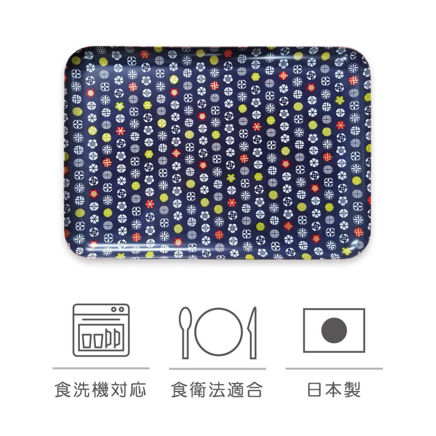 594円 オープニングセール トレー おしゃれ タツクラフト 京都 友禅和紙 ランチョンマット トレイ L 39cm 小花 小紋 お盆 プラスチック