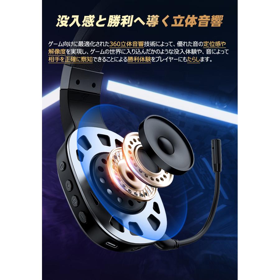 ブルートゥース＋2.4GHzワイヤレス】 ワイヤレスヘッドホン マイク付き