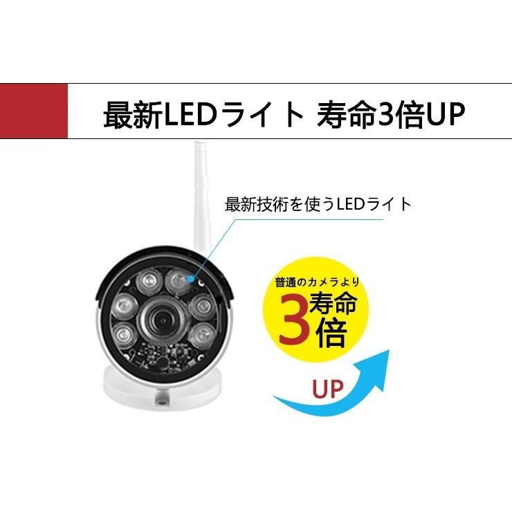 防犯カメラ ワイヤレス 300万画素 増設用 IP66防水防塵 防犯カメラ ワイヤレス 300万画素 増設用 IP66防水防塵