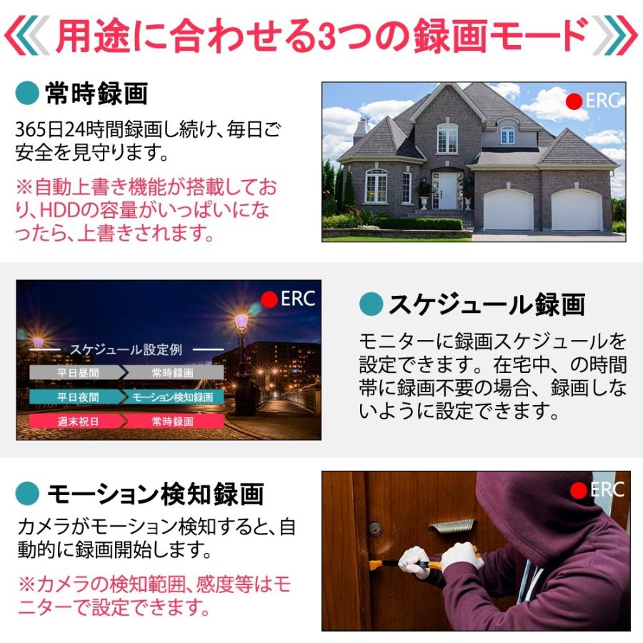 防犯カメラ 監視カメラ ワイヤレス 4台セット 屋外 8台まで増設 防犯カメラ 監視カメラ ワイヤレス 4台セット 屋外 8台まで増設