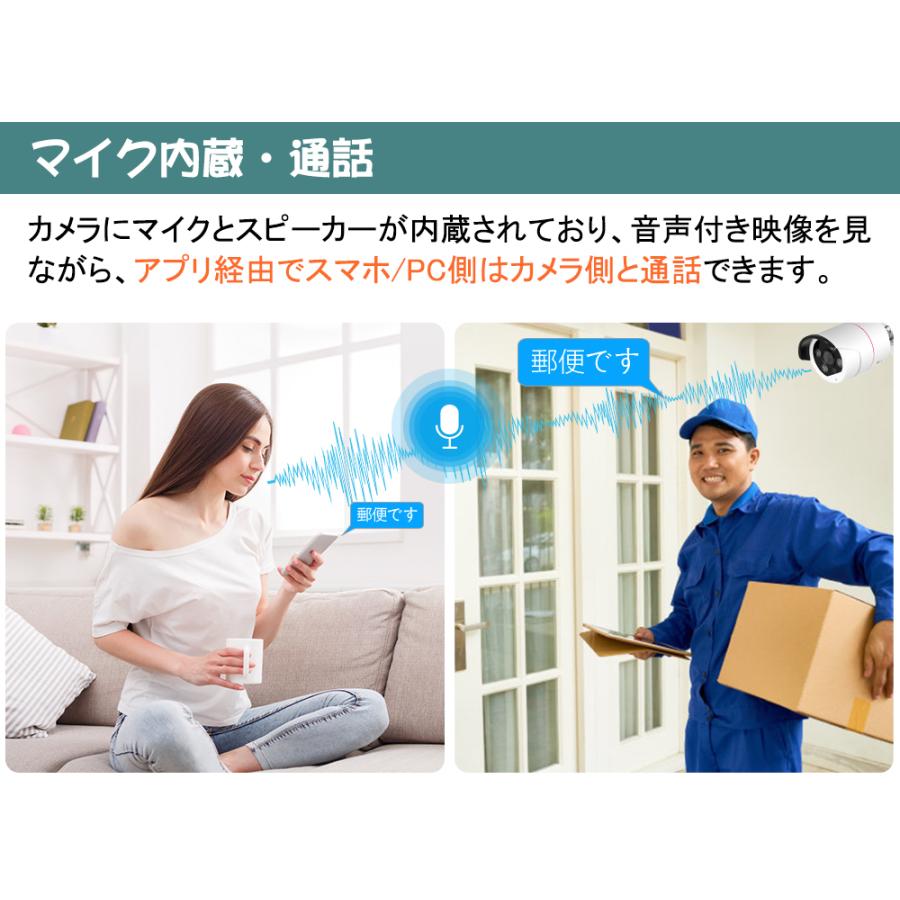 防犯カメラ 監視カメラ POE給電 500万画素 屋外 防犯カメラ