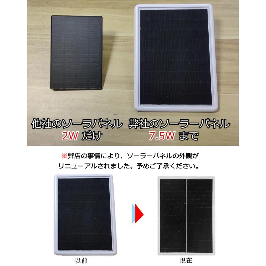 防犯カメラ 監視カメラ ソーラー 18000mhz大容量 ワイヤレス