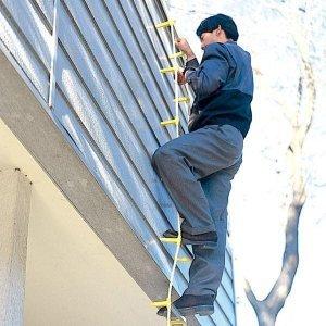 八ツ矢工業(YATSUYA) アルミ縄ばしご 5m 幅340mm 耐荷重160kg 12042