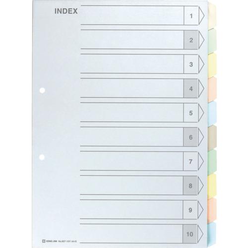 キングジム カラ−インデックスA4−S 10山タイプ (90710Y) (134
