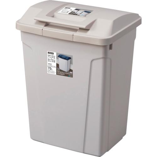 アスベル ハンドル付分別ペール70L グレー (665059) (502-4438
