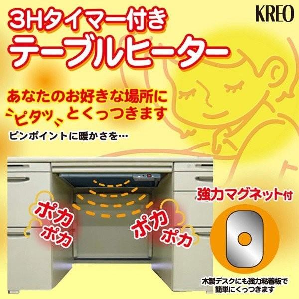 クレオ工業 NH2471 3Hタイマー付き テーブルヒーター パネルヒーター