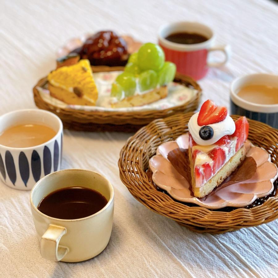 染十草 青 マグカップ 小さい 浅い 人気 陶器 ストライプ かわいい 食