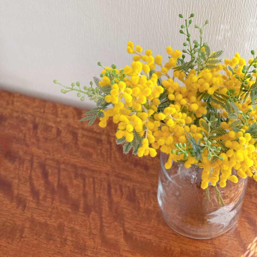 ミモザ フェイクフラワー 造花 リアル キレイ おしゃれ 人気 3本入り 花束 春の花 新作 母の日 ギフト お花 プレゼント｜tatsumi50g40｜04